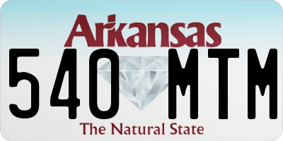 AR license plate 540MTM
