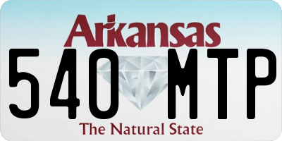 AR license plate 540MTP