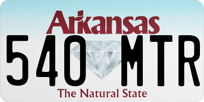 AR license plate 540MTR