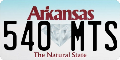 AR license plate 540MTS
