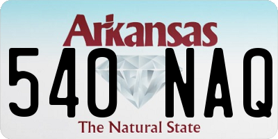 AR license plate 540NAQ