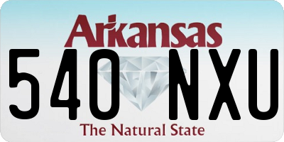 AR license plate 540NXU
