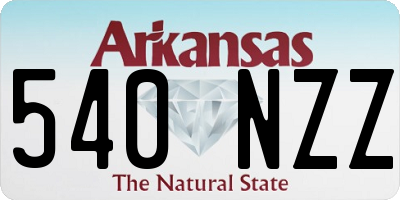 AR license plate 540NZZ
