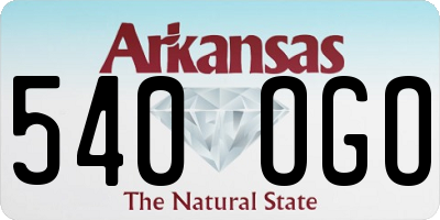 AR license plate 540OGO
