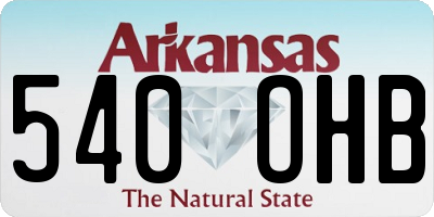 AR license plate 540OHB