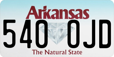AR license plate 540OJD