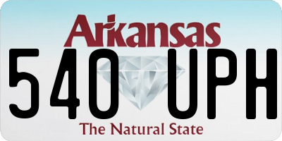 AR license plate 540UPH