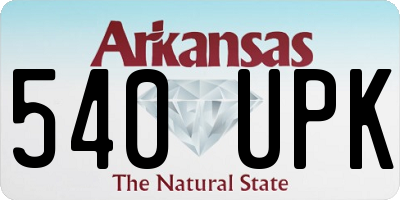 AR license plate 540UPK