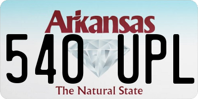 AR license plate 540UPL