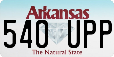 AR license plate 540UPP