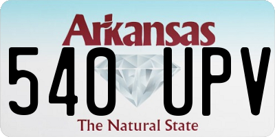 AR license plate 540UPV
