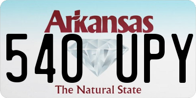 AR license plate 540UPY