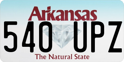 AR license plate 540UPZ