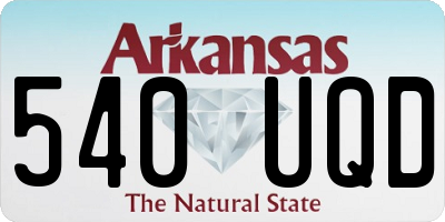 AR license plate 540UQD