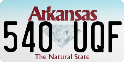 AR license plate 540UQF