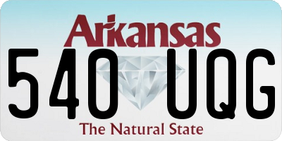 AR license plate 540UQG