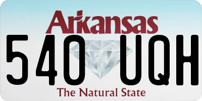 AR license plate 540UQH
