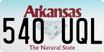 AR license plate 540UQL