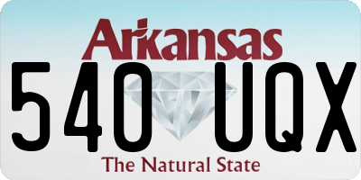 AR license plate 540UQX