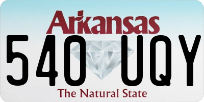 AR license plate 540UQY
