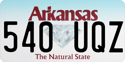 AR license plate 540UQZ