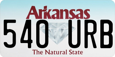 AR license plate 540URB