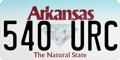 AR license plate 540URC