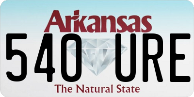 AR license plate 540URE