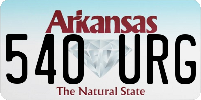 AR license plate 540URG