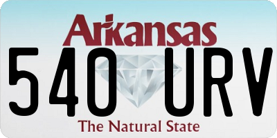AR license plate 540URV