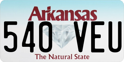 AR license plate 540VEU