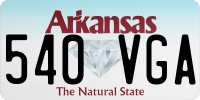 AR license plate 540VGA