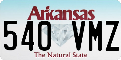 AR license plate 540VMZ