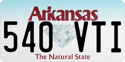 AR license plate 540VTI