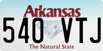 AR license plate 540VTJ