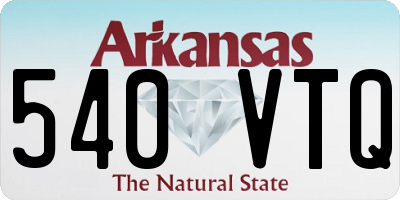 AR license plate 540VTQ