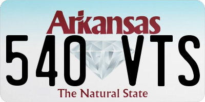 AR license plate 540VTS