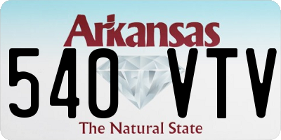 AR license plate 540VTV