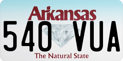 AR license plate 540VUA