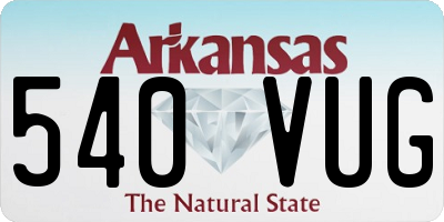 AR license plate 540VUG