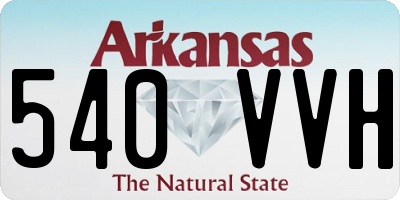 AR license plate 540VVH