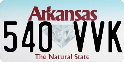 AR license plate 540VVK