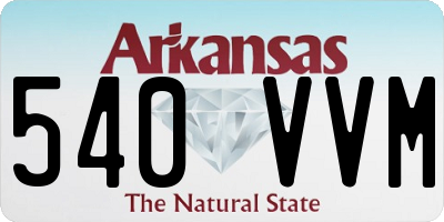 AR license plate 540VVM