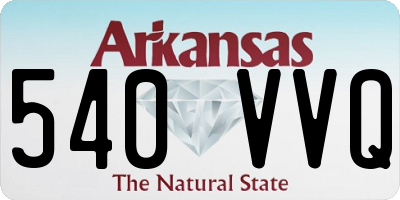 AR license plate 540VVQ