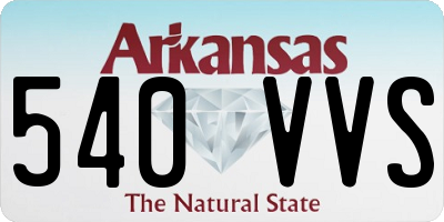 AR license plate 540VVS