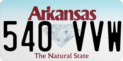 AR license plate 540VVW