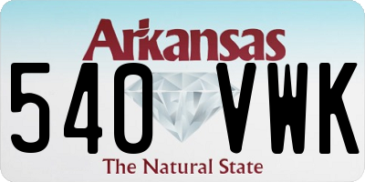 AR license plate 540VWK