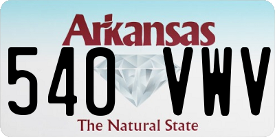 AR license plate 540VWV