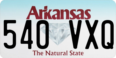 AR license plate 540VXQ