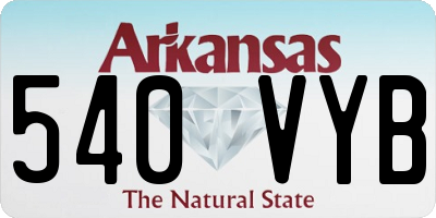 AR license plate 540VYB